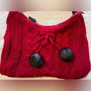 Santa Christmas Winter Knit Bag